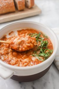 Tomato Basil & Rice Soup