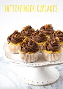 Butterfinger Cupcakes