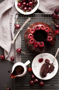 Cherry Chocolate Bundt Cake