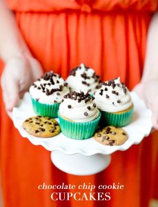 Chocolate Chip Cookie Dough Cupcakes