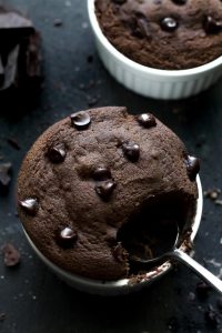 Fudgy Double Chocolate Mug Cake