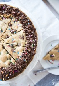 Giant Chocolate Chip Cookie Cake