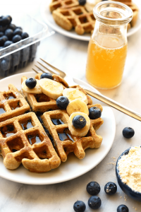 Healthy Blueberry Waffles