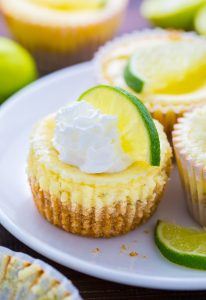 Mini Key Lime Pie Cheesecakes