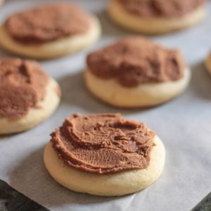 Mocha Frosted Cookies