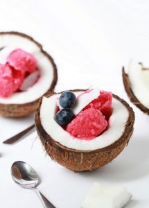 Raspberry Coconut Sorbet