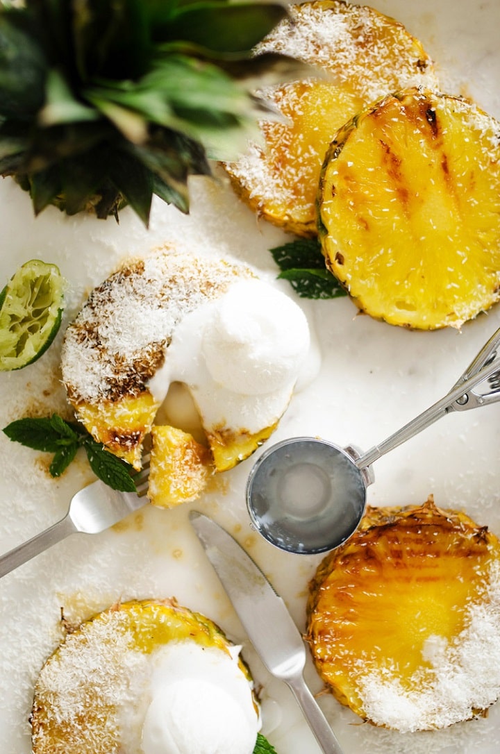 Simple Grilled Pineapple Dessert