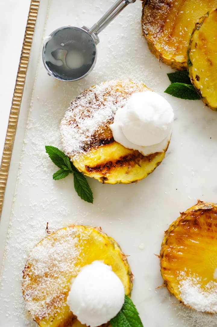 Simple Grilled Pineapple Dessert