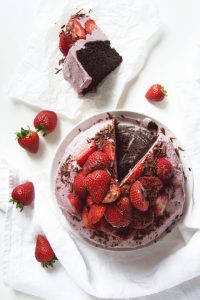 Strawberries & Cream Chocolate Cake
