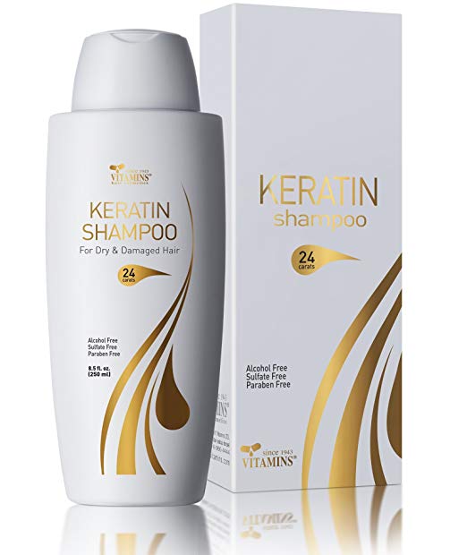 Vitamins Keratin Shampoo Hair Protein Treatment