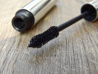 black mascara brush