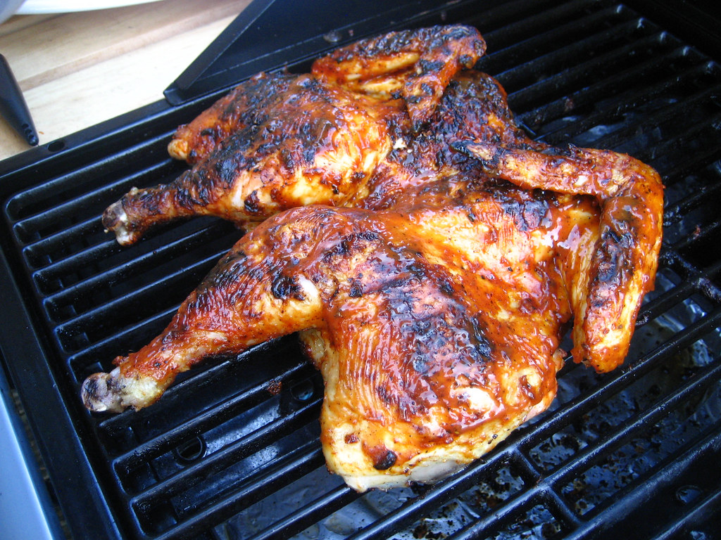 grilling chicken